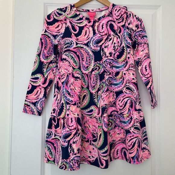 Lilly Pulitzer Girl Flock To The Top MINI ARLETTE DRESS Swing size L 8-10 - Picture 1 of 4